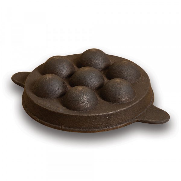 Cast Iron Paniyaram Pan/Appe pan (Non Flat Bottom) - Image 3