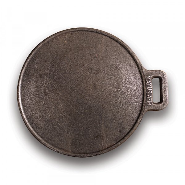 Cast Iron Dosa Pan, Iron Spatula & Oil applicator - Image 3