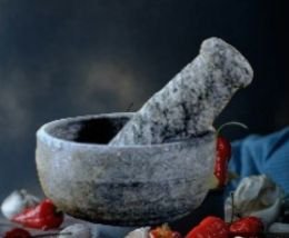 Stone Mortar and Pestle (small)