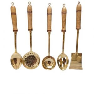 Brass Karandi (Serving Spatula) (Set of 5)